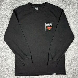 Broken Promises Shirt Womens Small Crewneck Long Sleeve Casual Streetwear Roses